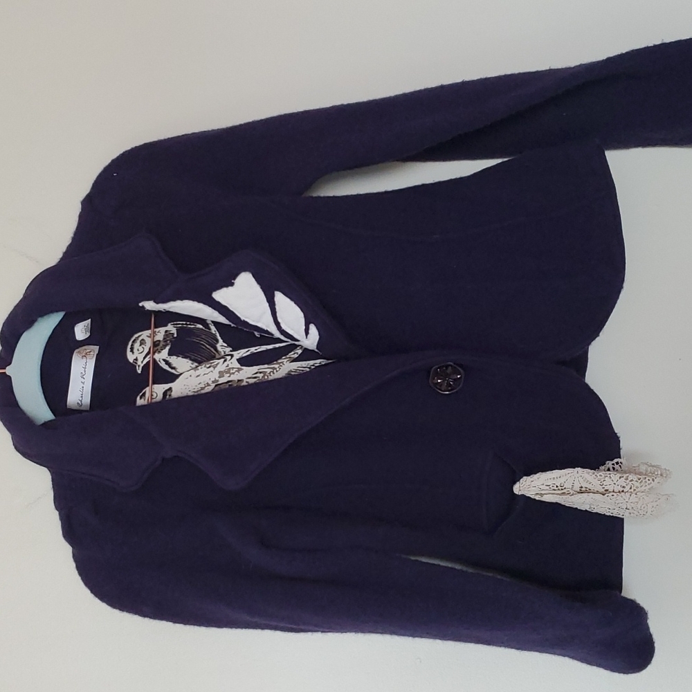 Anthropologie Charlie & Robin stretch wool blazer